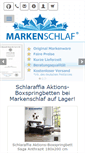 Mobile Screenshot of markenschlaf.de